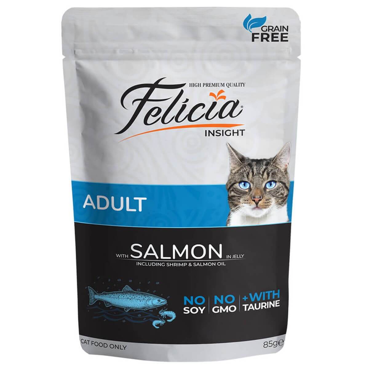 Felicia Tahılsız Somonlu Yetişkin Kedi Konserve 85 Gr