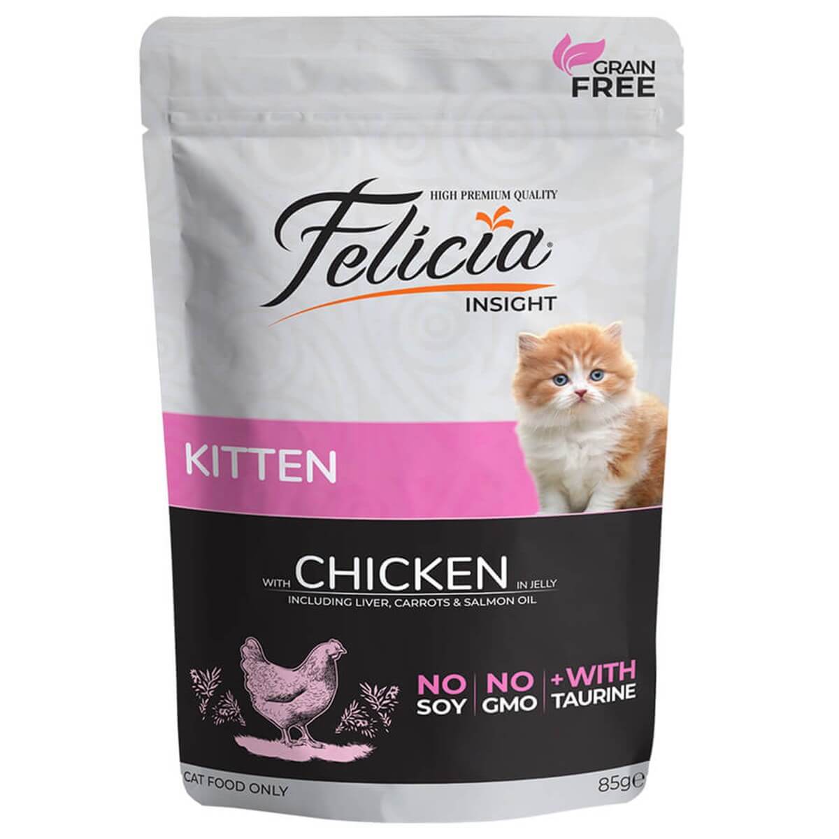Felicia Tahılsız Tavuklu Yavru Kedi Konserve 85 Gr