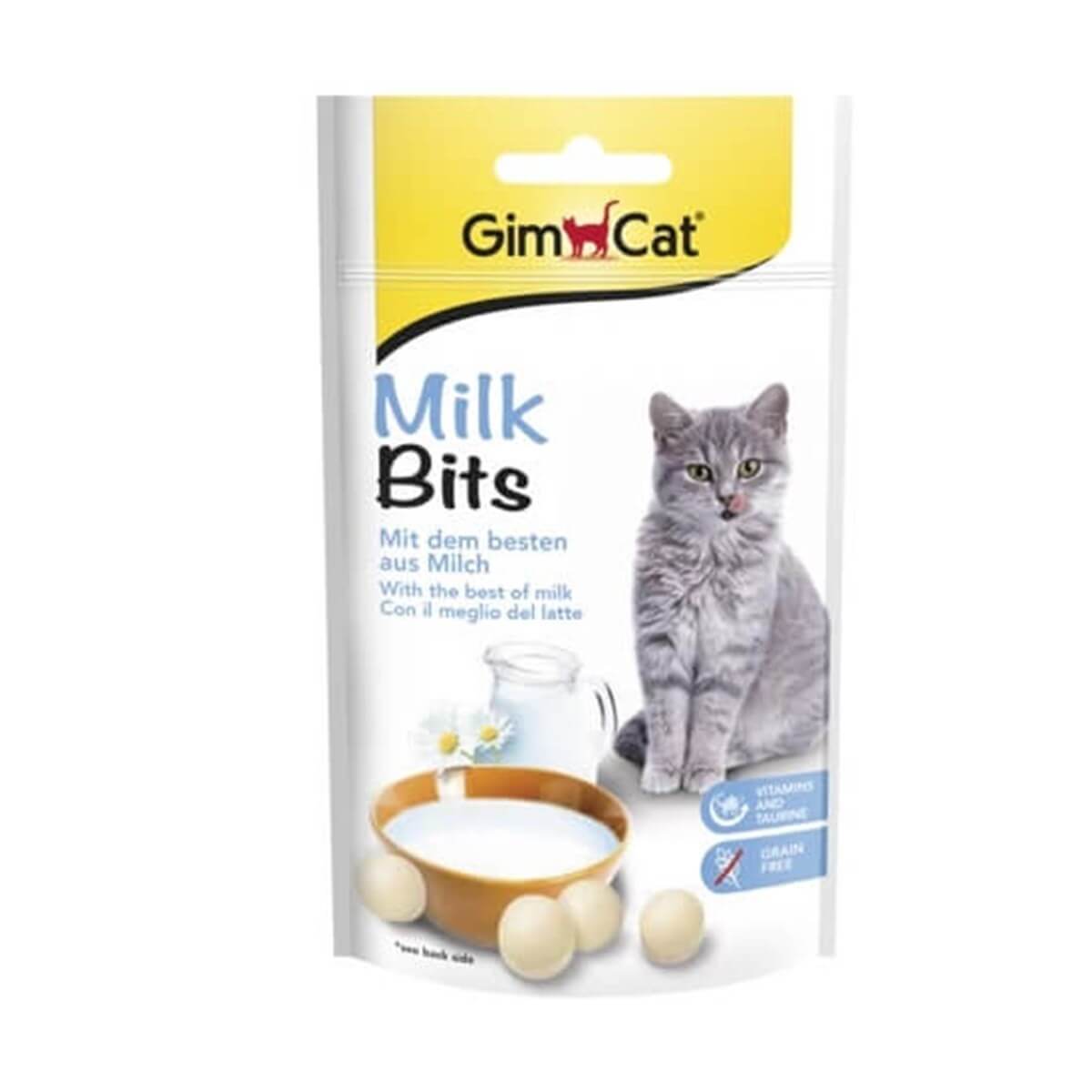 GimCat Milk Bits Sütlü Tablet Kedi Ödül 40 Gr