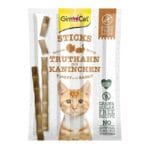 GimCat Sticks Hindili & Tavşanlı Kedi Ödül Çubuk 20 Gr