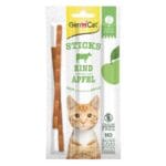 GimCat Sticks Sığır Etli & Elmalı Kedi Ödül Çubuk 15 Gr