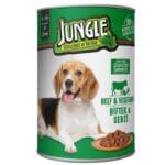 Jungle Biftekli & Sebzeli Köpek Konserve Maması 415 Gr
