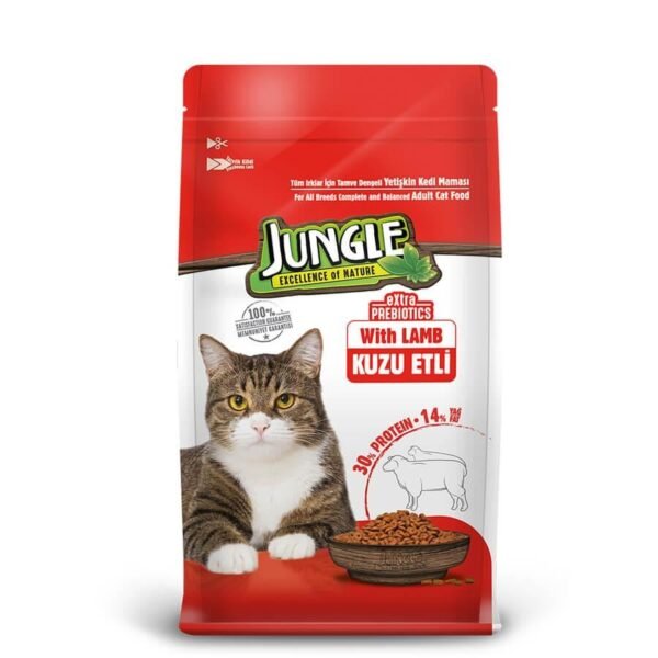 Jungle Kuzulu Yetişkin Kedi Maması 1.5 Kg