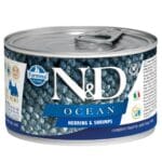 N&D Mini Ocean Ringa Balıklı & Karidesli Köpek Konserve 140 Gr