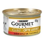 Pro Plan Gurme Gold Sığır Etli & Tavuklu Kedi Konserve Maması 85 Gr
