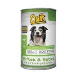 Quik Biftekli & Sebzeli Köpek Konserve Maması 415 Gr