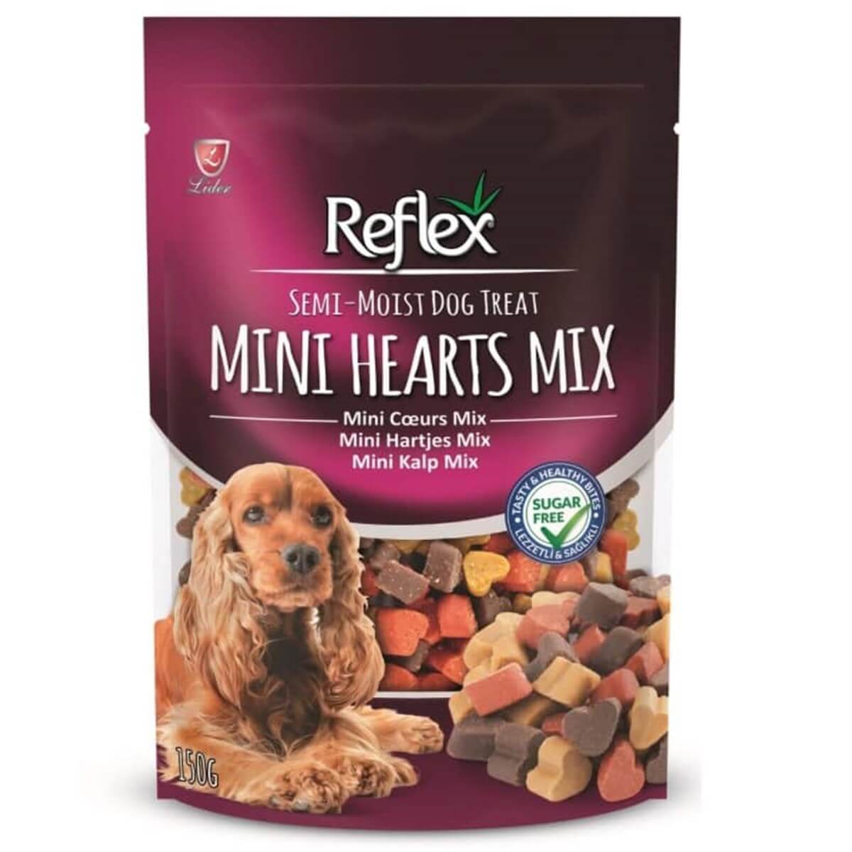 Reflex Semi-Moist Mini Mix Kalp Köpek Ödül 150 Gr