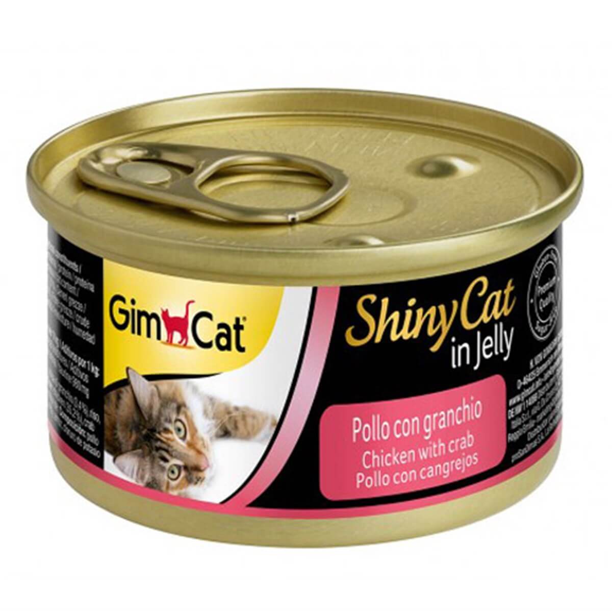 GimCat Shiny Cat Tavuklu & Yengeçli Kedi Konserve Maması 70 Gr
