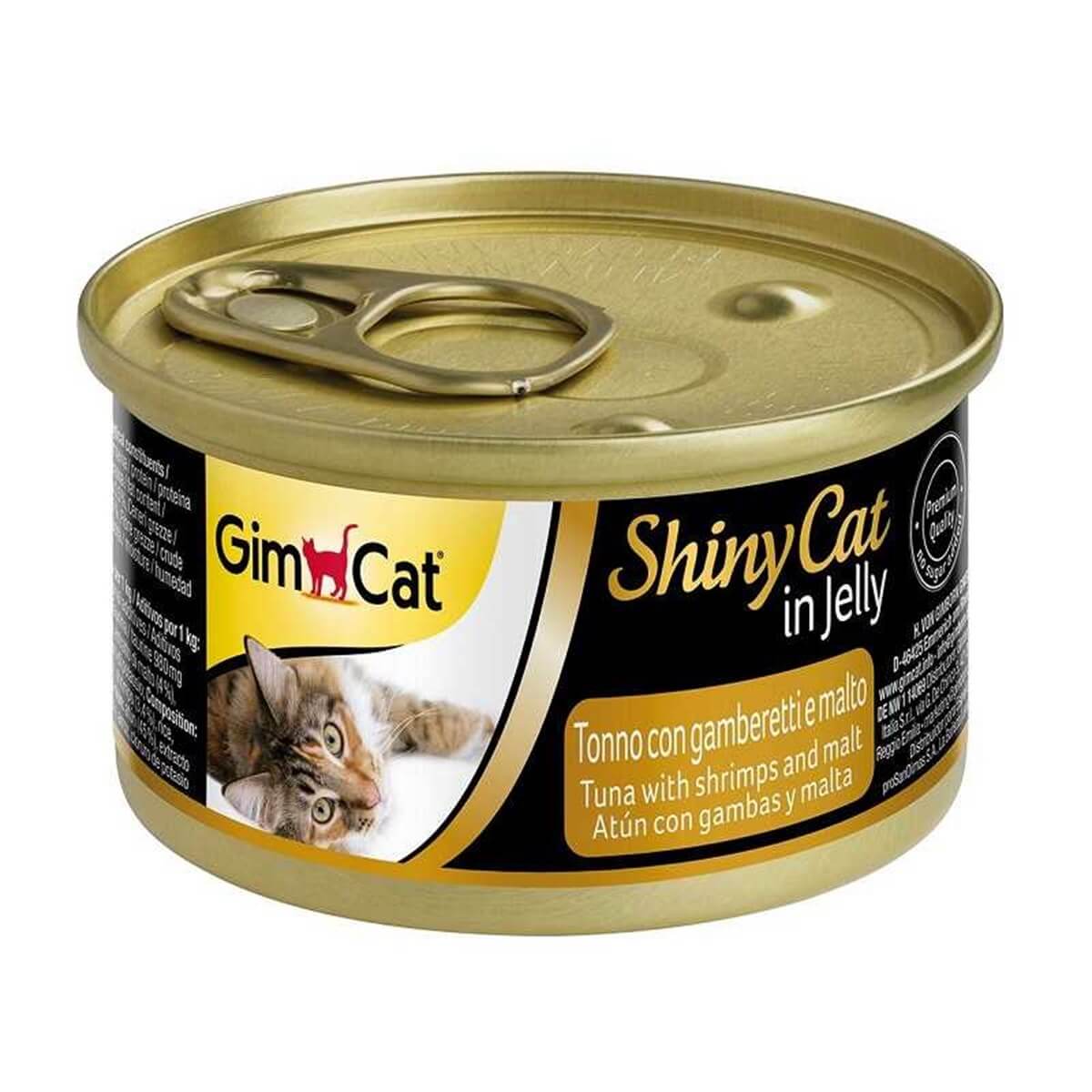 GimCat Shiny Cat Ton Balıklı & Karidesli Kedi Konserve Maması 70 Gr