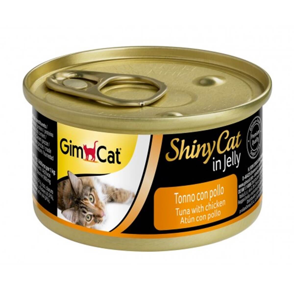 GimCat Shiny Cat Ton Balıklı & Tavuklu Yavru Kedi Konserve 70 Gr