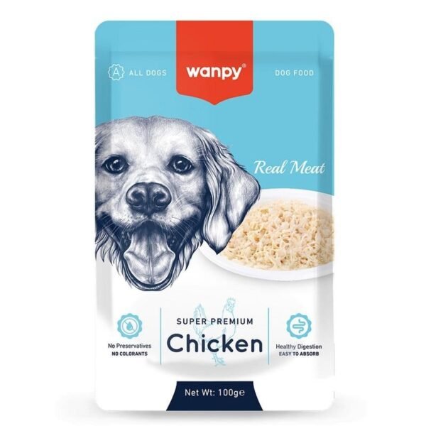 Wanpy Pouch Tavuklu Köpek Konserve Maması 100 Gr