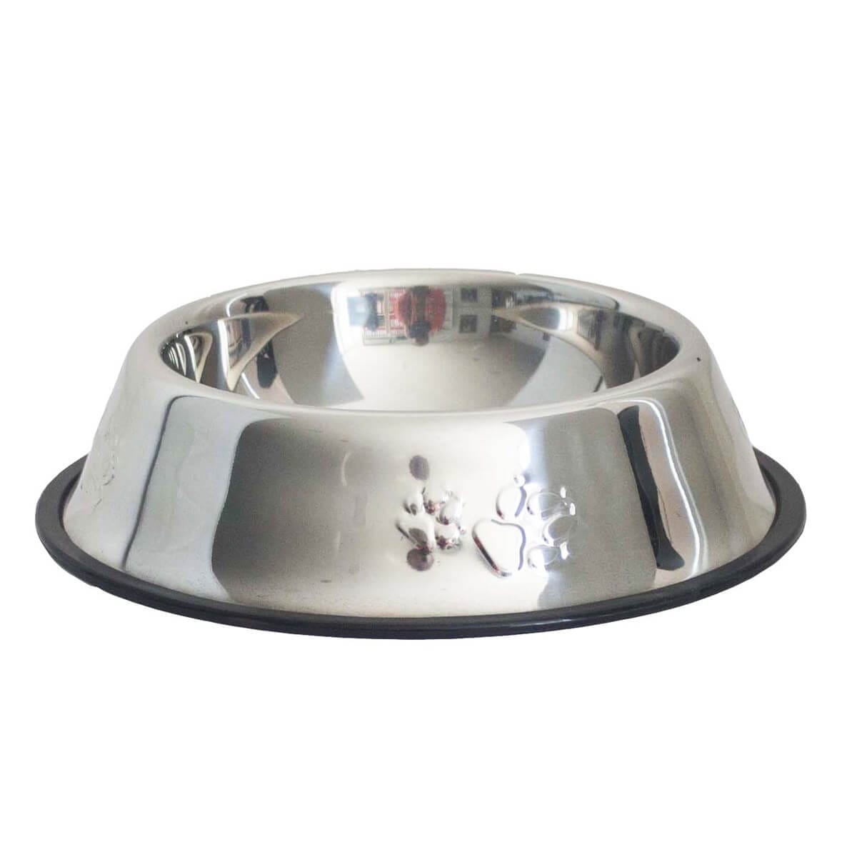 Pet Pretty Pati Desenli Çelik Mama Kabı 18 Cm