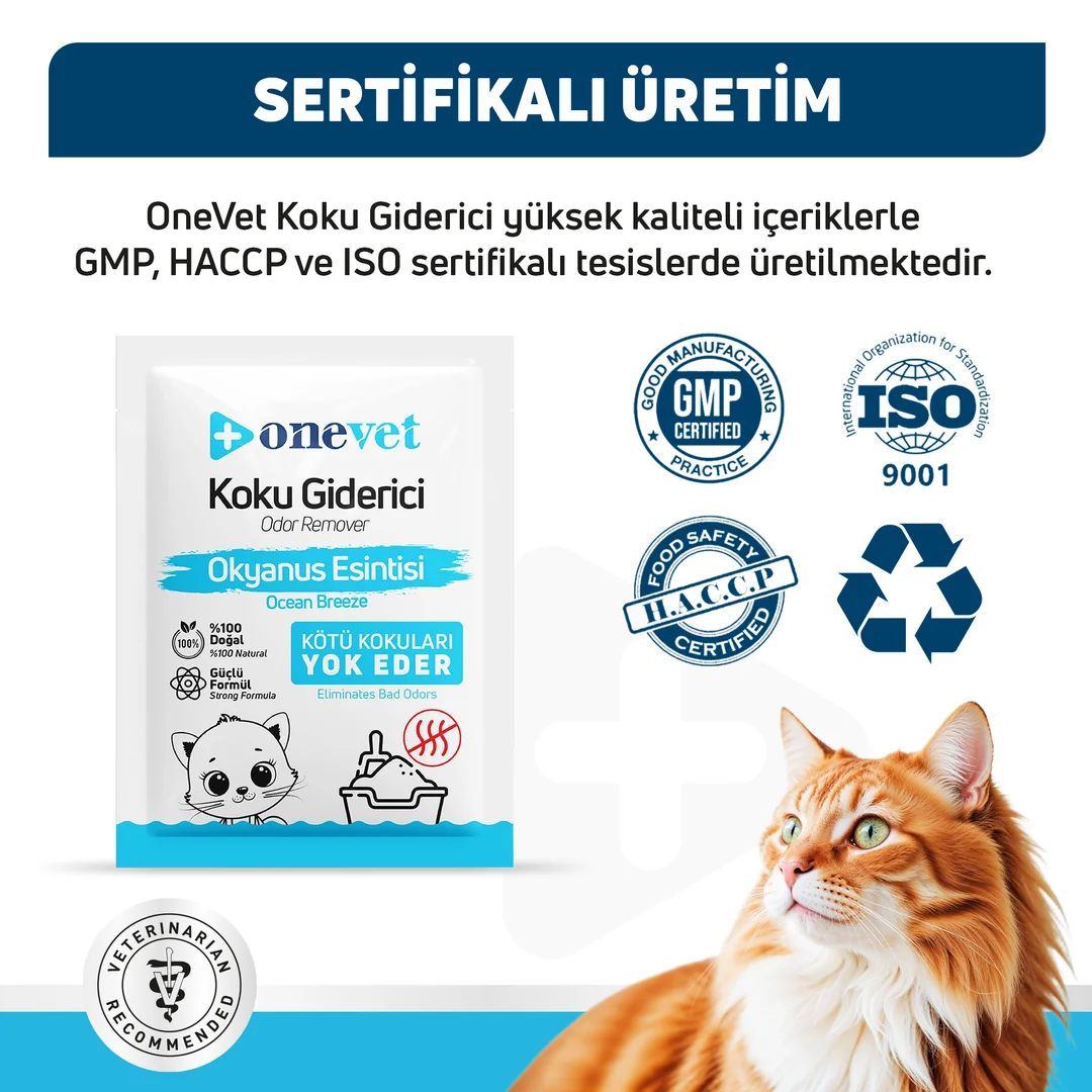 OneVet Kedi Kumu Okyanus Esintili Koku Giderici - Görsel 5