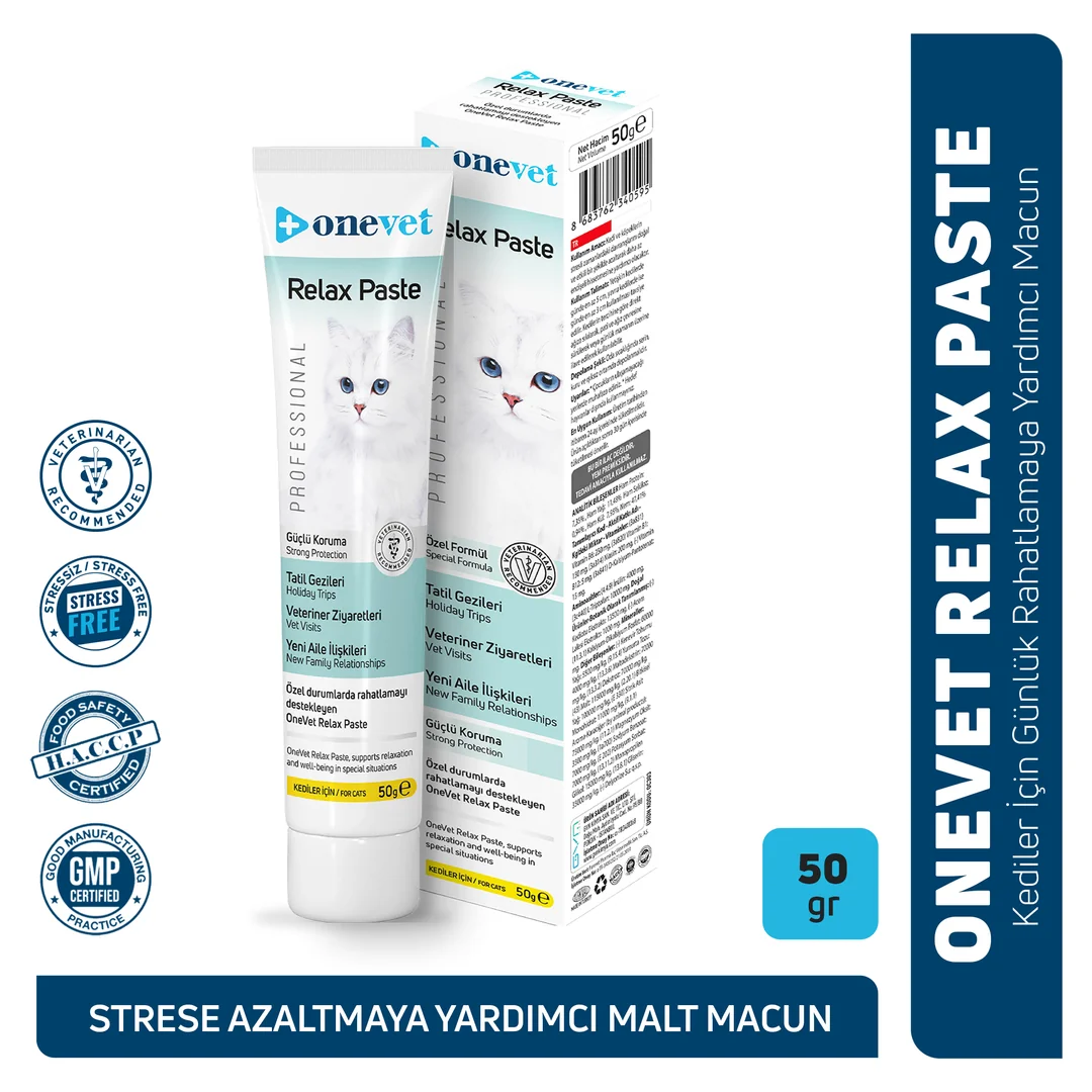 OneVet Relax Paste Stres & Anksiyete Azaltıcı Kedi Maltı