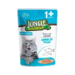 Jungle Parça Somonlu Yetişkin Kedi Konserve Maması 100 Gr