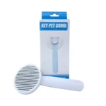 Key Pey Comb Kedi & Köpek Basmalı Yuvarlak Tarak