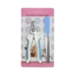 Pet Beauty Kedi & Köpek Beyaz Tırnak Makası ve Törpü Seti