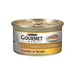 Purina Gourmet Gold Somonlu & Tavuklu Yetişkin Kedi Konserve Maması 85 Gr