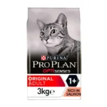 Purina Pro Plan Original Somonlu & Pirinçli Yetişkin Kedi Maması 3 Kg