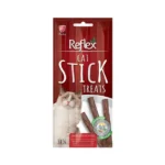 Reflex Plus Dana Etli & Kuzu Etli Meaty Sticks Yetişkin Kedi Ödülü 3 x 5 Gr