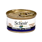 Schesir Ton Balıklı & Sığır Etli Yetişkin Kedi Konserve Maması 85 Gr