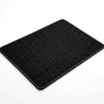 Siyah Tek Katmanlı Cepsiz ve Sızdırmaz Kedi Kumu Matı