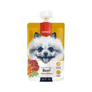 Wanpy Sığır Etli ve Havuçlu Ezme Köpek Maması 90 Gr