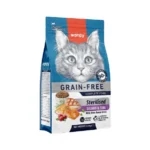 Wanpy Tahılsız Somonlu & Ton Balıklı Kısırlaştırılmış Kedi Maması 1,5 Kg