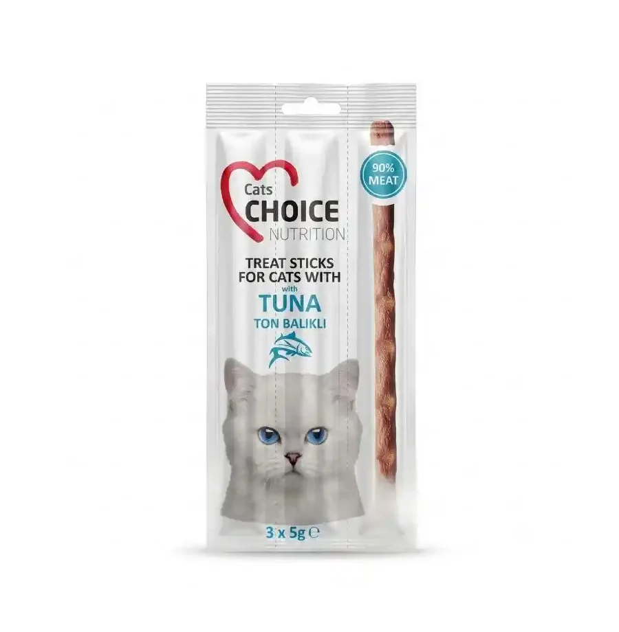 Ton balıklı kedi ödülü – Cats Choice Nutrition 3x5 gr ödül çubuğu